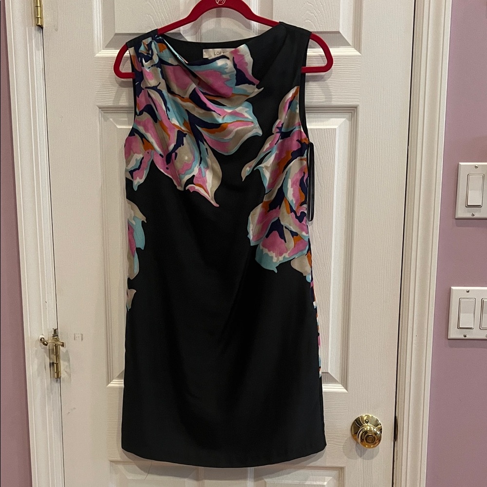 Elegant Blue Floral Dress